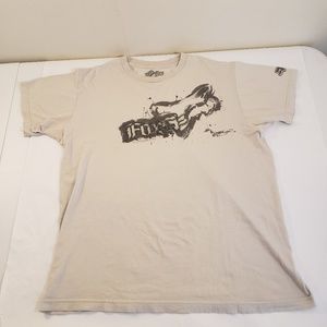 Mens Fox T Shirt Large Graphic Tee 100% Cotton